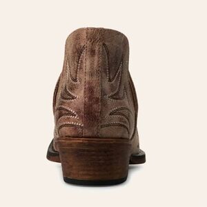 Brown Western Ankle Boots